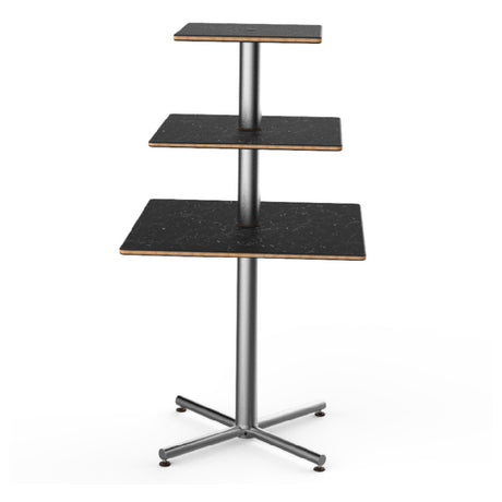 Steelite MGCPPS01MSXX Mogogo Buffet Solutions Polo Display Table 3-tier 30" X 30" X 55"H