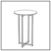 Bauscher Hepp VE-24021 - Venta® Foldable Table, Base Made In Steel With Powder-coating