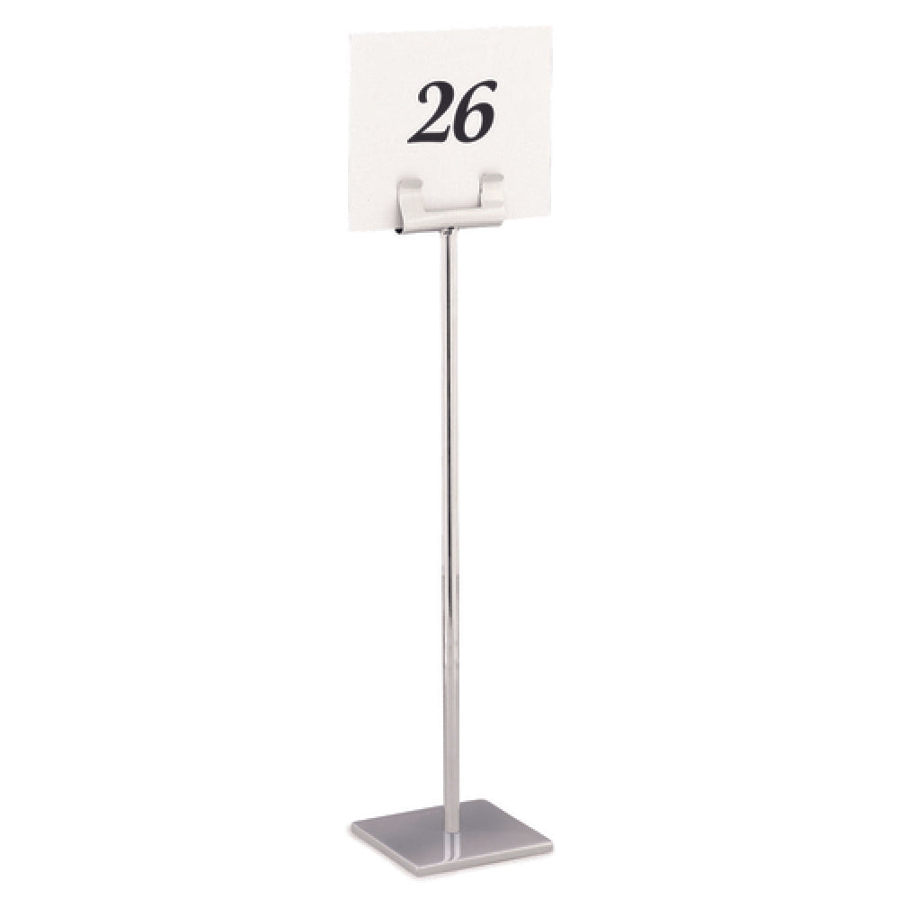 Steelite DW04121MSS Number Stand 4.0"W X 4.0"D X 12.0"H 18/10 Stainless