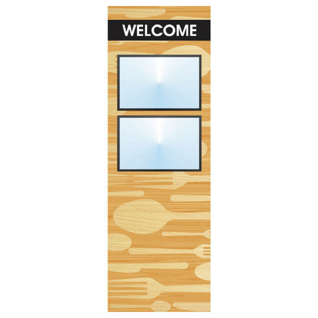 Hubert 61504 - Menu Board, 2-pocket, Floor Stand