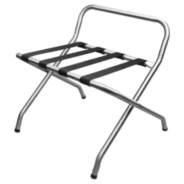 Forbes Industries 800-SS Luggage Rack 24"W X 21"D X 24-1/2"H 1" Dia. Brushed Stainless Steel Tube