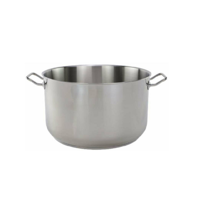 Tuxton WSDW-704 TUXSTEEL Sauce Pot 22 Qt. (14.1875" X 14.1875" X 8.25"H O.A.)