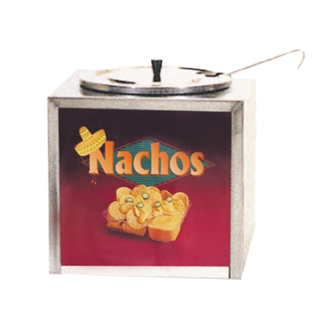 Gold Medal 2191 Nacho Cheese Dipper Style Warmer No Lighted Sign 4 Qt Insert (not Included)