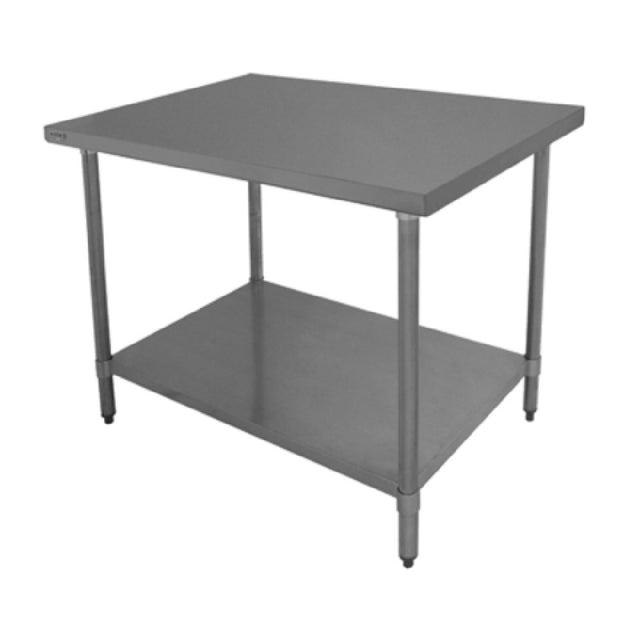 GSW USA WT-EE2430 Economy Work Table 30"W X 24"D X 35"H 18/430 Stainless Steel Top