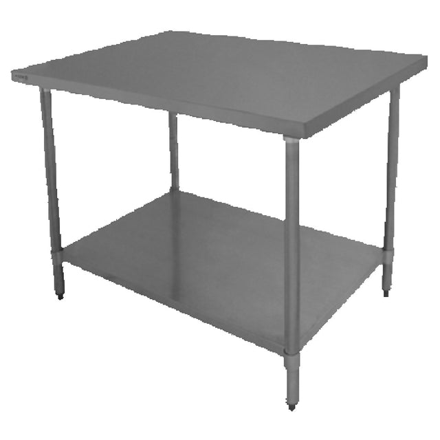 GSW USA WT-EE3036 Economy Work Table 36"W X 30"D X 35"H 18/430 Stainless Steel Top