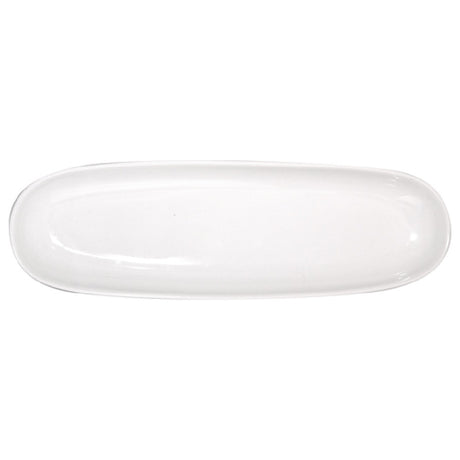 International Tableware FA-430 Canoe Platter 13-3/4" X 4-1/4" X 1-1/4"H Oval