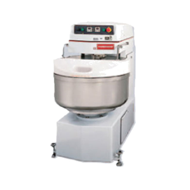 Thunderbird ASP-120 Spiral Mixer With Revolving Bowl With Plastic Cover 265 Lb. Dough Capacity