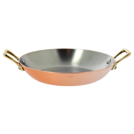 JB Prince RB343 16 Copper Dish Brass Handles 6.25" Round