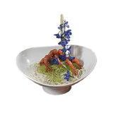 Bon Chef 9926PWHT - Pedestal Compote, 9-1/2" X 11-1/4" X 4-3/4", Sandstone
