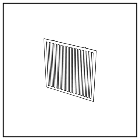 Bauscher Hepp VE-38066 - Venta® Metal Panel, With Cut-out Decor "STRIPES" To Cover The Front Of The Buffet Table