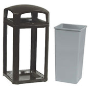 Rubbermaid FG397500BLA - Landmark Series® Classic Container, 50 Gallon, 26" Square X 46-1/2"H
