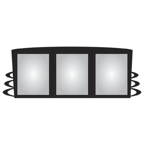 Hubert 53042 - Menu Board, 3-pocket, Wall-mount