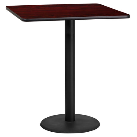 Flash Furniture XU-MAHTB-3636-TR24B-GG Table 36"W X 36"D X 43-1/8"H Bar Height