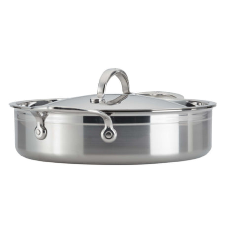 JB Prince S498 26 - Hestan Probond Braiser/Sauteuse Pan, 3.5qt., Covered