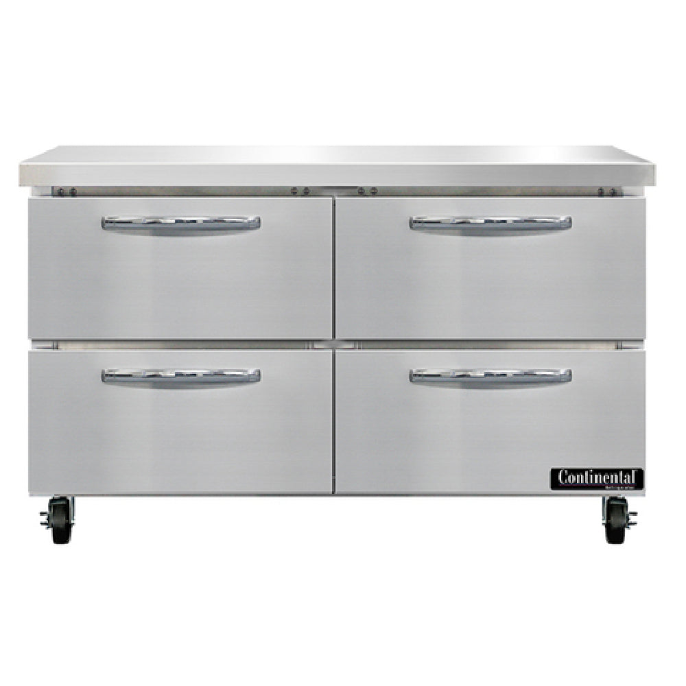 Continental Refrigerator SW48N-D Work Top Refrigerator 48"W 13.4 Cu Ft Capacity