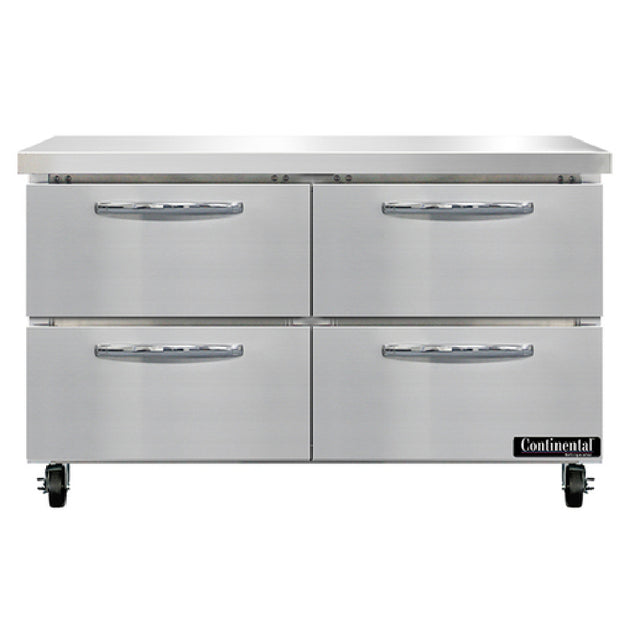 Continental Refrigerator SW48N-D Work Top Refrigerator 48"W 13.4 Cu Ft Capacity