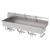 GSW USA ACE-MWS-1860K Hands Free Multi Station Sink Wall Mount 60"W X 14" Front-to-back X 8" Deep Bowl