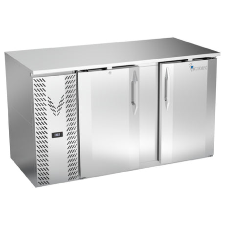 Victory VBB58HC-F-S - Back Bar Refrigerator, Food Rated, Two-section