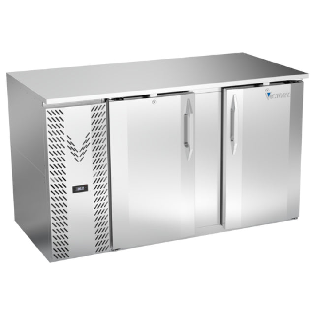 Victory VBB58HC-F-S - Back Bar Refrigerator, Food Rated, Two-section