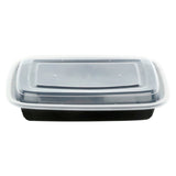 Empura RSL-868 - Microwavable Togo Container, 8.74"W X 6.02"D X 1.7"H, 28 Oz Capacity
