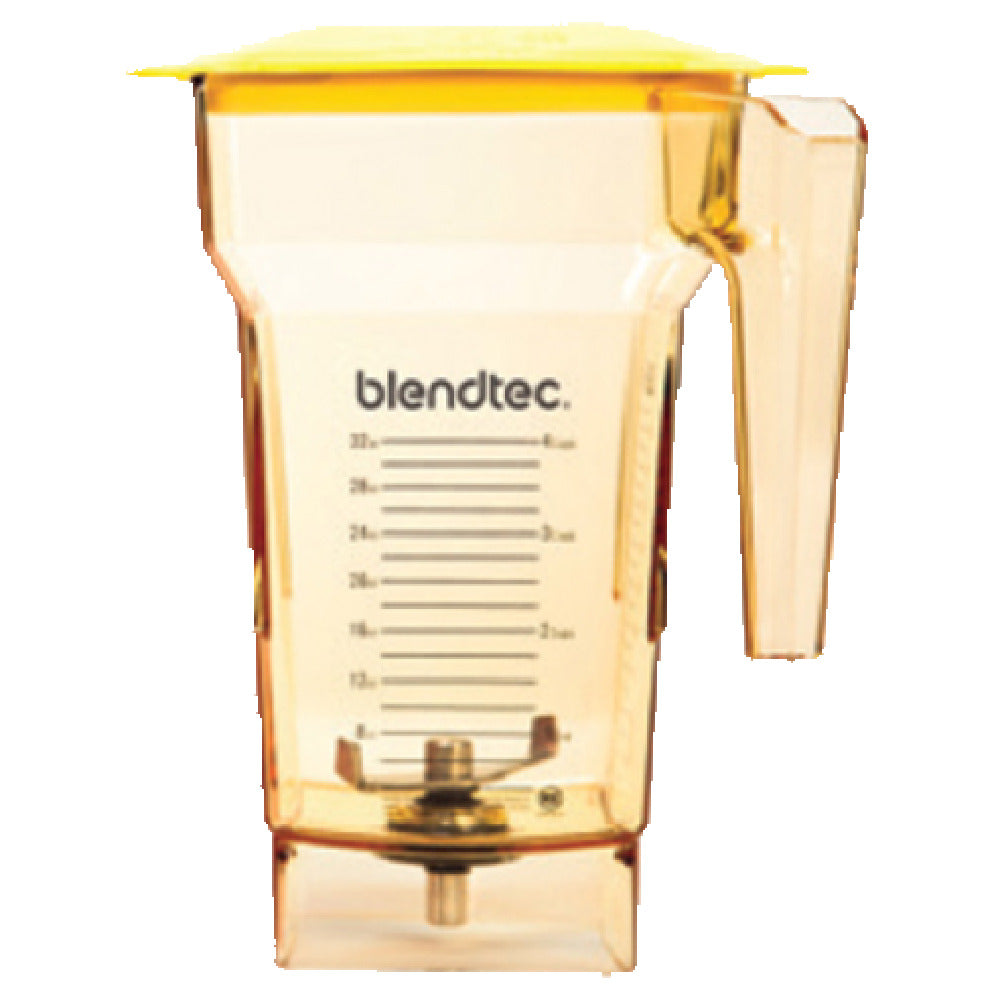 Blendtec 40-710-06 (FourSideYellow-H) FourSide™ Jar 75 Oz. Capacity Jar With Measurements Up To 32 Oz.