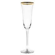 10 Strawberry St WINSR-FLUTE-GLD - Optic Flute, 5-1/2 Oz., Dishwasher Safe