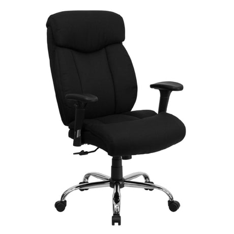 Flash Furniture GO-1235-BK-FAB-A-GG Hercules Series Big & Tall Executive Swivel Office Chair