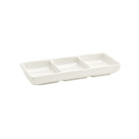 FOH DSD017BEP23 Catalyst® Divided Dish 3-compartment 3 Oz. (1 Oz Per Bowl)