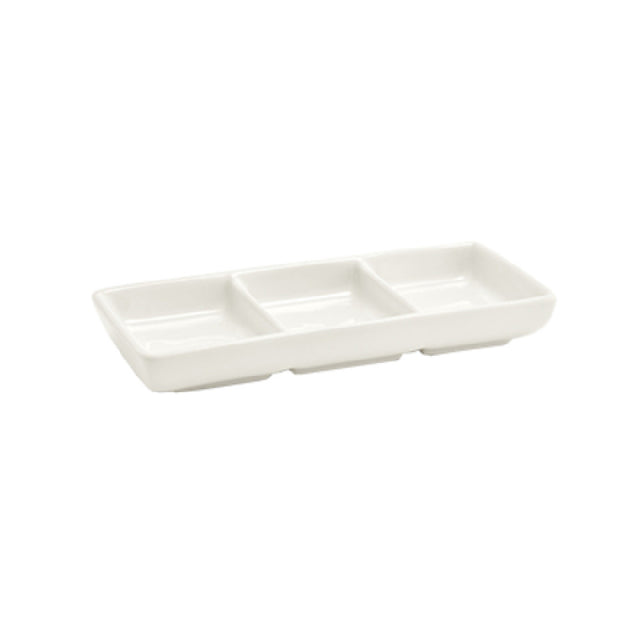 FOH DSD017BEP23 Catalyst® Divided Dish 3-compartment 3 Oz. (1 Oz Per Bowl)