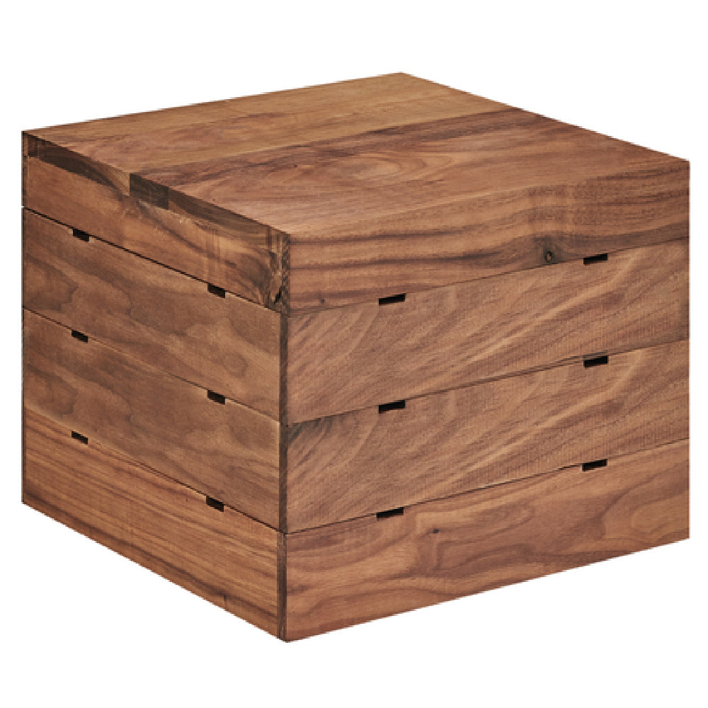 Cal Mil 3628-10-78 Mid-Century Crate Riser 12"W X 12"D X 10"H Square