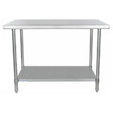 Empura Stainless SWT3048 Empura SUPER DUTY Work Table 30" X 48" No Backsplash