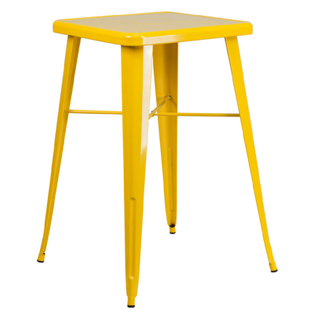 Flash Furniture CH-31330-YL-GG Table 23-3/4"W X 23-3/4"D X 40"H (footprint: 27-3/4"W X 27-3/4"D)