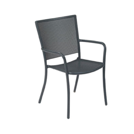 Emuamericas Llc 3413 Podio Stacking Armchair Outdoor/indoor Interlace Steel Mesh Back And Seat