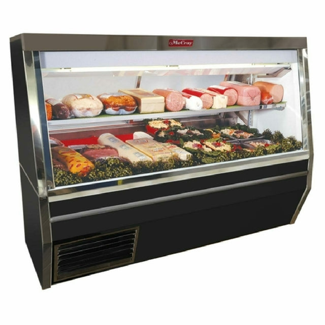 Howard-McCray SC-CDS34N-8-BE-LED Deli Meat & Cheese Service Case Double Duty Stand Alone Design 96"W