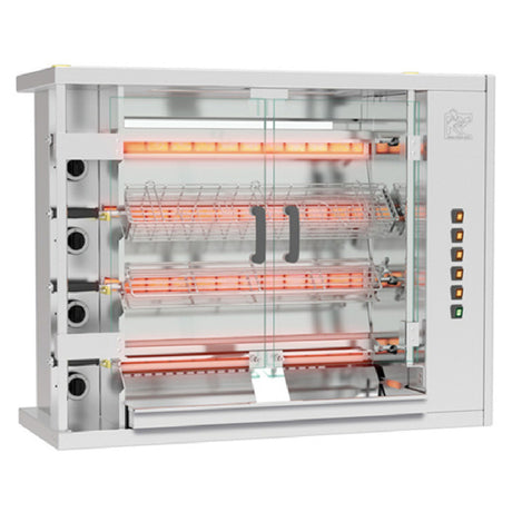 Rotisol FF1175-4G-SS_LP FauxFlame™ Rotisserie Oven Gas Countertop Model