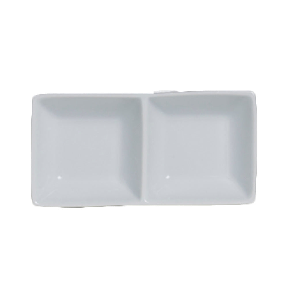 Steelite 6900E595 Tray 4 Oz. (2 Oz. Each) 5-3/4" X 2-7/8" X 1.125"H Rectangular