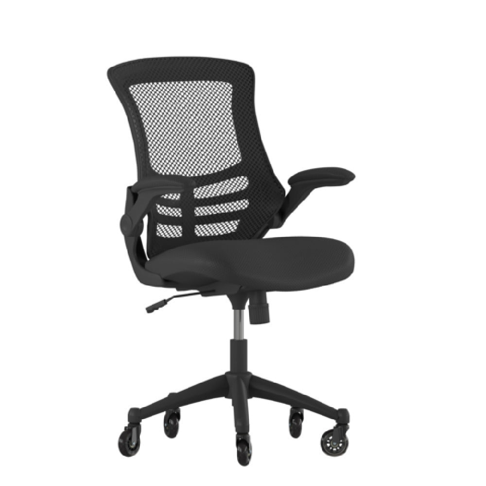 Flash Furniture BL-X-5M-BK-RLB-GG Kelista Swivel Task Chair 37-1/2" To 41-1/4" Adjustable Height