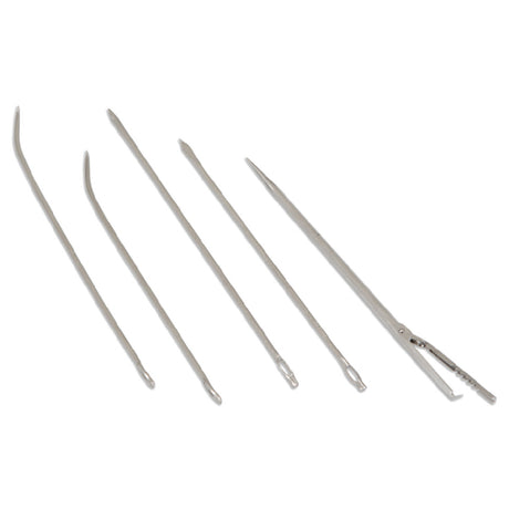 JB Prince D942 F. Dick Larding Needle Set (1) Larding Needle (2) Straight Dressing Needle