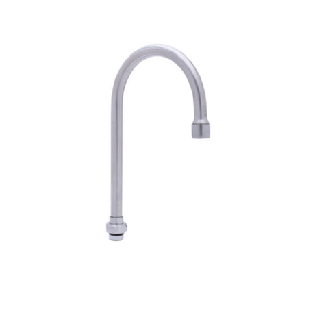 T&S Brass S133X-A22 EverSteel 5 3/4" Stainless Steel Swivel Gooseneck With 2.2 GPM Aerator