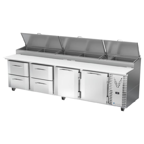 Victory VPPD119HC-4 - Pizza Prep Table, Powered By V-Core™, Four-section