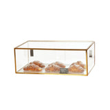 Cal Mil 23753-130 Brooklyn Metal Case Display 28"W X 17"D X 10"H Antique Brass Finish