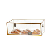 Cal Mil 23753-130 Brooklyn Metal Case Display 28"W X 17"D X 10"H Antique Brass Finish