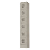 Hubert 62772 - Locker, 6-tier, 12" X 18" X 72"H