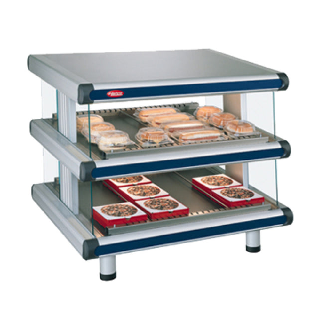 Hatco GR2SDS-48D_220/50/1 Glo-Ray® Designer Slant Display Warmer Countertop (2) Shelves With (18) Rods