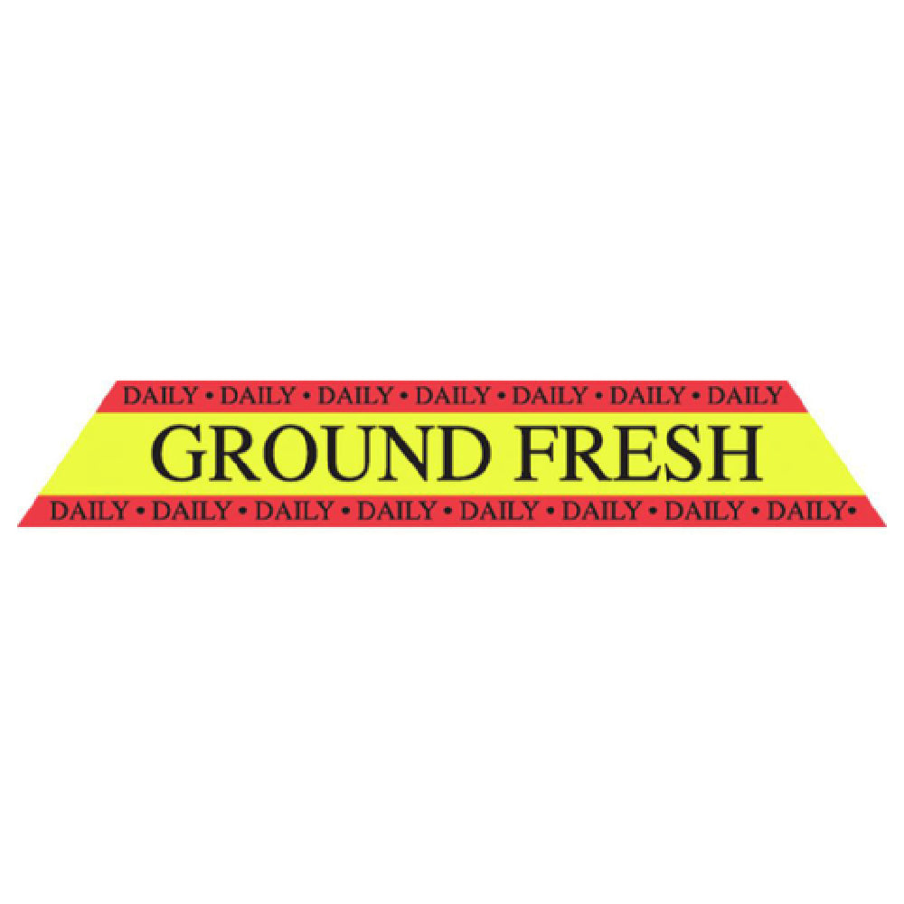 Hubert 37307 - Food Packaging Label, "Ground Fresh", 4-1/2" X 3/4"