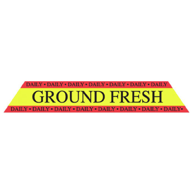Hubert 37307 - Food Packaging Label, "Ground Fresh", 4-1/2" X 3/4"