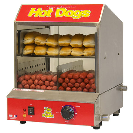 Winco 60048 Benchmark Dog Pound Hot Dog Steamer (164) Hot Dog Capacity (36) Bun Capacity