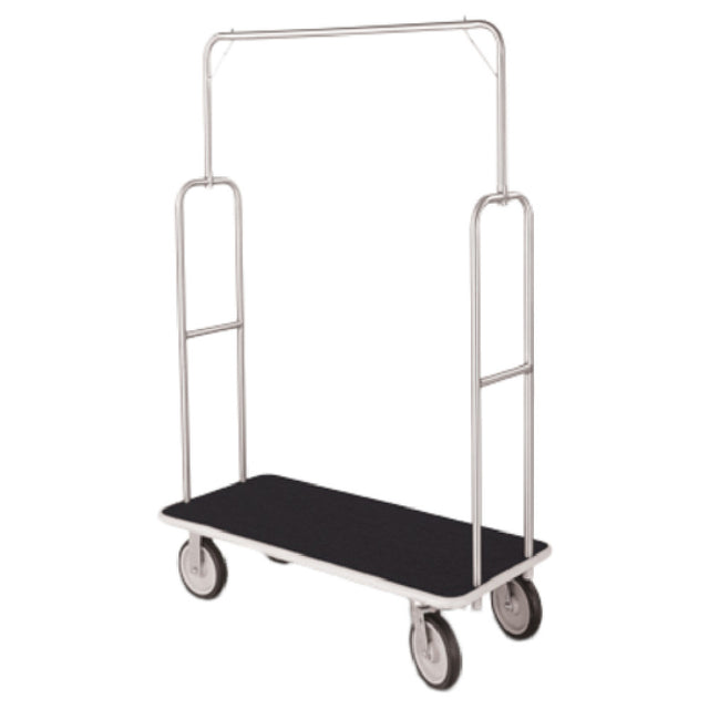 Forbes Industries 2495-BK-GY Economy Luggage Cart Standard 1" Dia. Tubular Superstructure