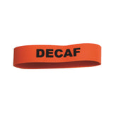 Service Ideas FBDECAF Service Ideas Flavor Band Rubber Band Decaf Orange