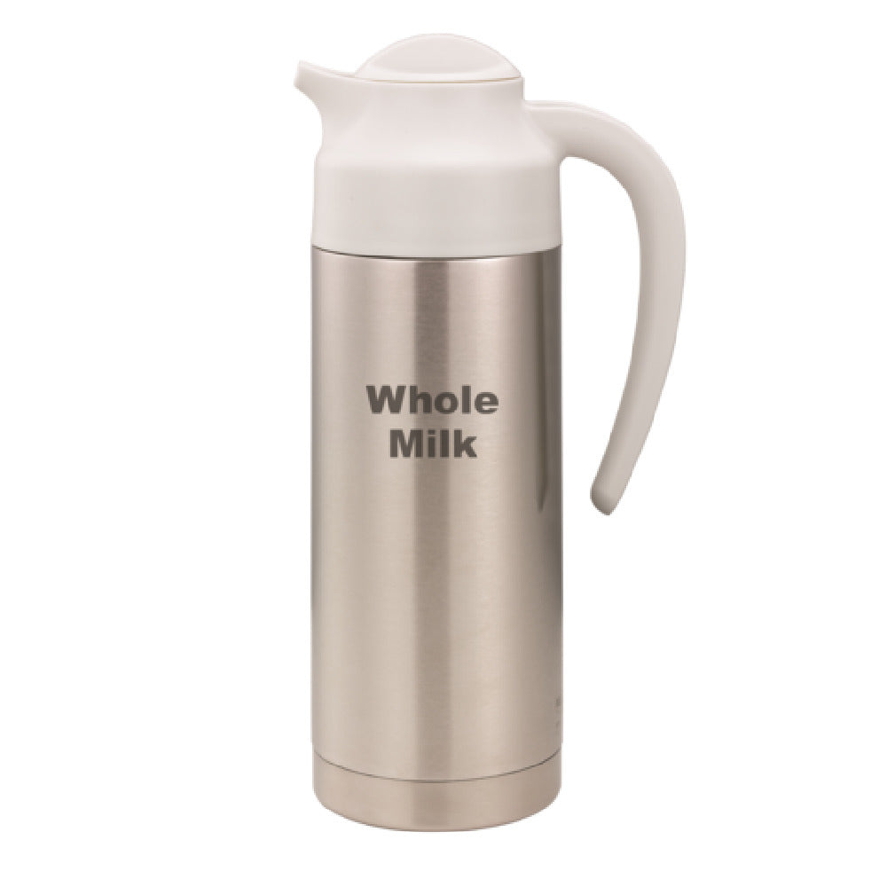 Service Ideas S2SN100WHOLEETWHT Service Ideas SteelVac® Creamer Vacuum Insulated